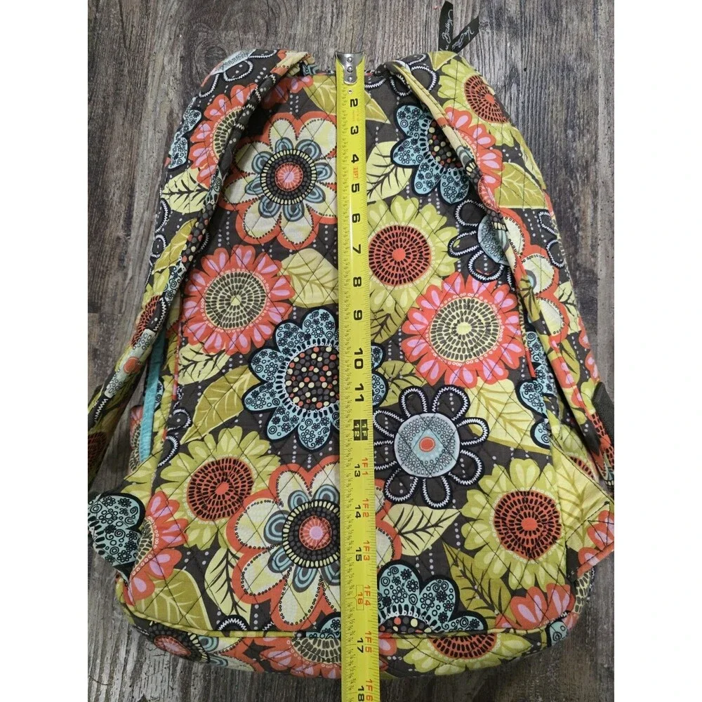 Vera Bradley Flower Shower quilted laptop backpack, discontinued pattern